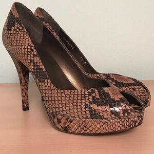 Stuart Weitzman "Snakeskin" Heels